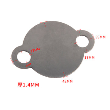 Plaque d'obturation de la vanne EGR du moteur Volkswagen 2009 - Multivan T5 7HM, 7HN, 7HF, 7EF, 7EM, 7EN 2.0 BiTDI - 0