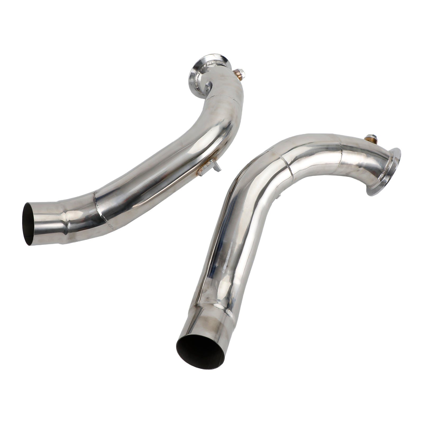 BMW 2011-2018 M5 F10 S63 Stainless Steel 3" Exhaust Manifold Downpipes