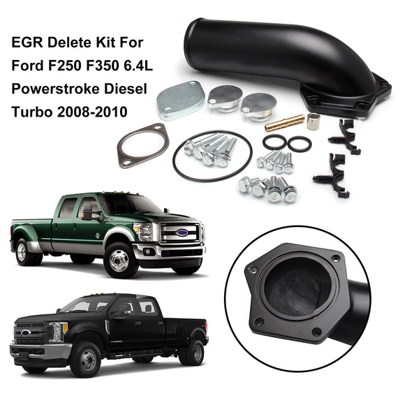 Kit de suppression de la recirculation des gaz d'échappement (EGR) pour Ford F250, F350, F450 et F550 6,4 L Powerstroke Diesel Turbo (2008-2010)
