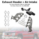Air Intake Exhaust Header Fit Chevy Fit GMC Avalanche Silverado 2000-2006 V8-2