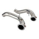 BMW 2011-2018 S63 F10/F12 M5 & M6 Stainless Steel 3" Exhaust Manifold Downpipes-8