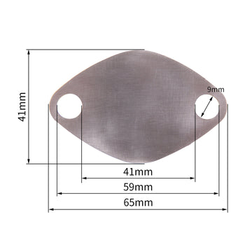 Plaque d'obturation de vanne EGR pour moteur Renault 2.2 2.5 dCi pour Opel 2.5 CDTI - 0