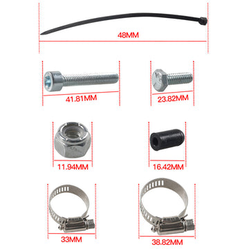 4" Muffler Exhaust Pipe + EGR Delete Kit for 11-22 6.7L Ford F250 F350 F450 - 0