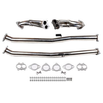 Stainless Steel Exhaust Downpipe for Nissan 1990-1996 300ZX Z32 Turbo 3.0L