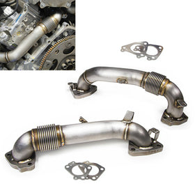 Chevy 2017-2020  2500HD 3500HD 6.6L L5P Duramax Diesel 3.5" High Flow Exhaust Up Pipes - 0