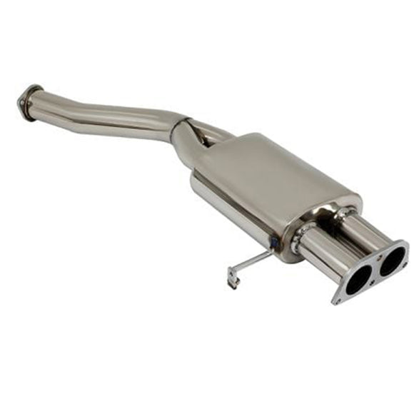 Système d'échappement de course pour Nissan 240SX 2,4 L (1989-1994) avec double silencieux arrière de 3,5 pouces