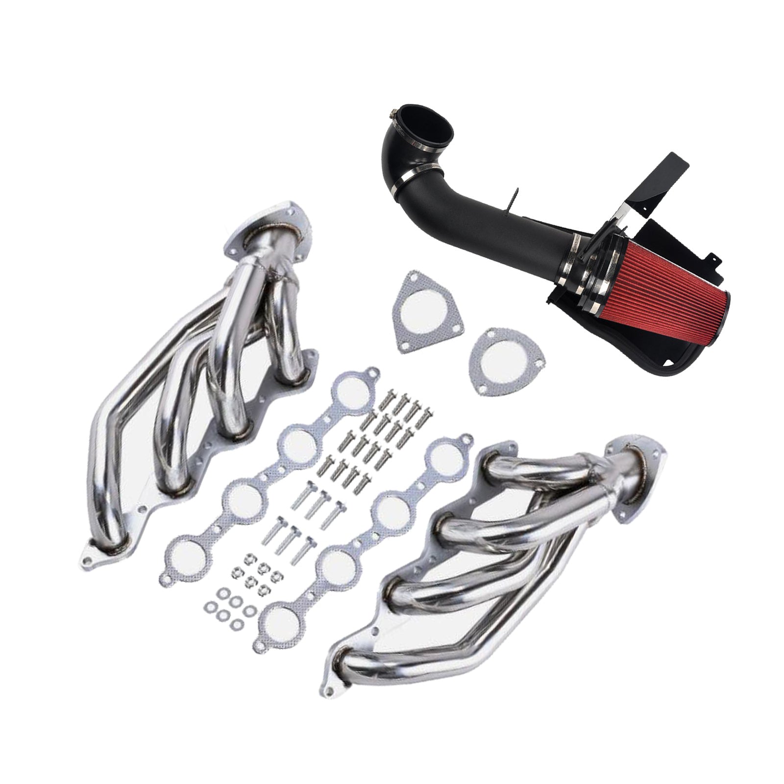 Air Intake Exhaust Header Fit Chevy Fit GMC Avalanche Silverado 2000-2006