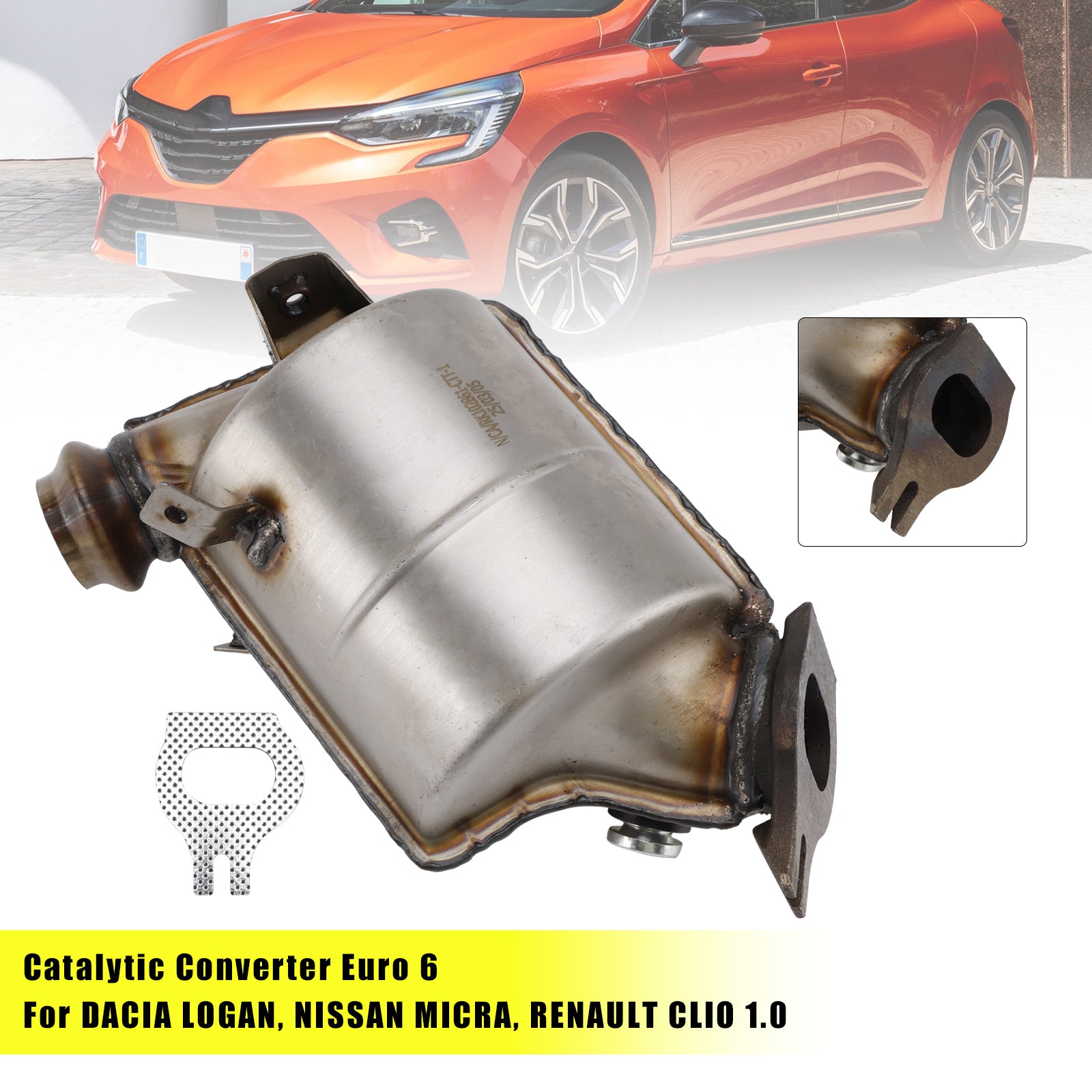 Dacia Logan Sandero Renault Clio 1.0 Catalytic Converter 208A05482R - 0