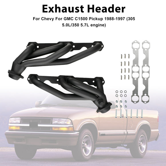 Header Exhaust Manifold Fit Chevy 1988-1997 Fit GMC 5.0/5.7 V8 C/K Truck