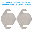 2 × EGR Valve Blank Plate for VW CR Engines With 1.6 1.2 2.0 Litre Capacities-11