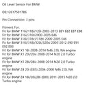 Oil Level Sensor 12617501786 6RP008324 For BMW BMW 1 3 Series E81 E87-10