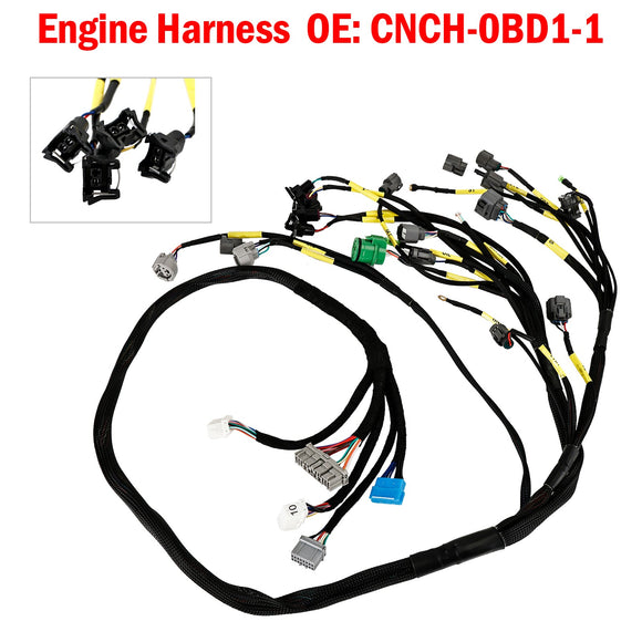 Honda Civic Integra B16 B18 D16 OBD1 Budget D & B-series Tucked Engine Harness CNCH0BD11 Generic