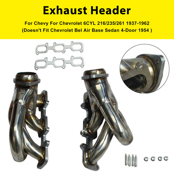 Chevrolet 216/235/261 1937-1962 Stainless Steel Exhaust Manifold Header
