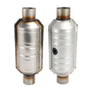 Universal 2Pcs 2.5" Inlet & Outlet Catalytic Converter-3