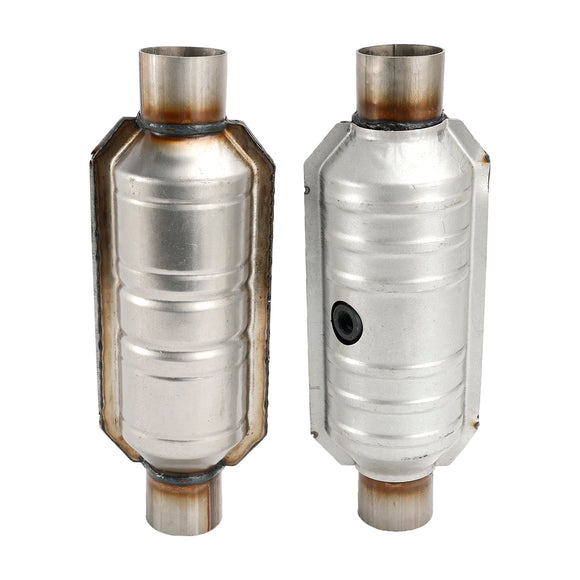 Universal 2Pcs 2.5" Inlet & Outlet Catalytic Converter