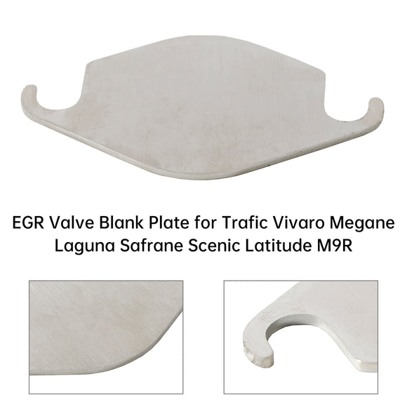 EGR Valve Blank Plate for Trafic Vivaro Megane Laguna Safrane Scenic Latitude M9R