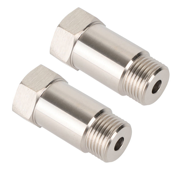2PCS CEL O2 Sensor Adapter M18x15 45mm Check Engine Light Eliminator Pipe Extension Extender Generic