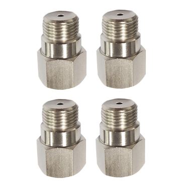 4PCS 34mm O2 Oxygen Sensor Test Pipe Extension Extender Adapter Spacer M18x1.5 Bung