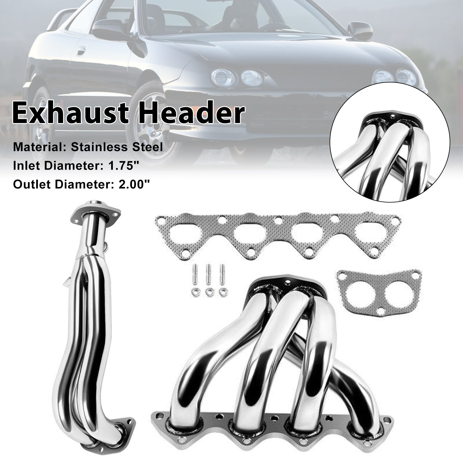 Stainless Steel Exhaust Manifold Header Fit Acura Integra 1.8L 1994-2001