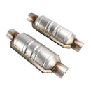 Universal 2Pcs 2.5" Inlet & Outlet Catalytic Converter-11