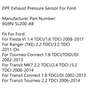 DPF Exhaust Pressure Sensor 6G9N-5L200-AB For Ford Fiesta Transit 2008-2017-11