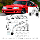 Collecteur d'échappement pour Ford Mustang 5.0L V8 T4 Racing Turbo de 1979 et 1982-1993-6