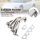 Stainless Exhaust Manifold Header Fit Mitsubishi Eclipse 2.4L 2000-2005-7