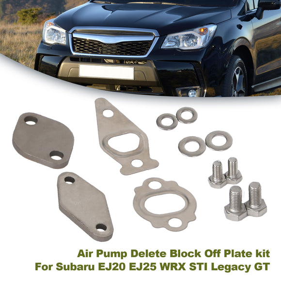 Subaru EJ20 EJ25 WRX STI Legacy GT Air Pump Delete Block Off Plate kit