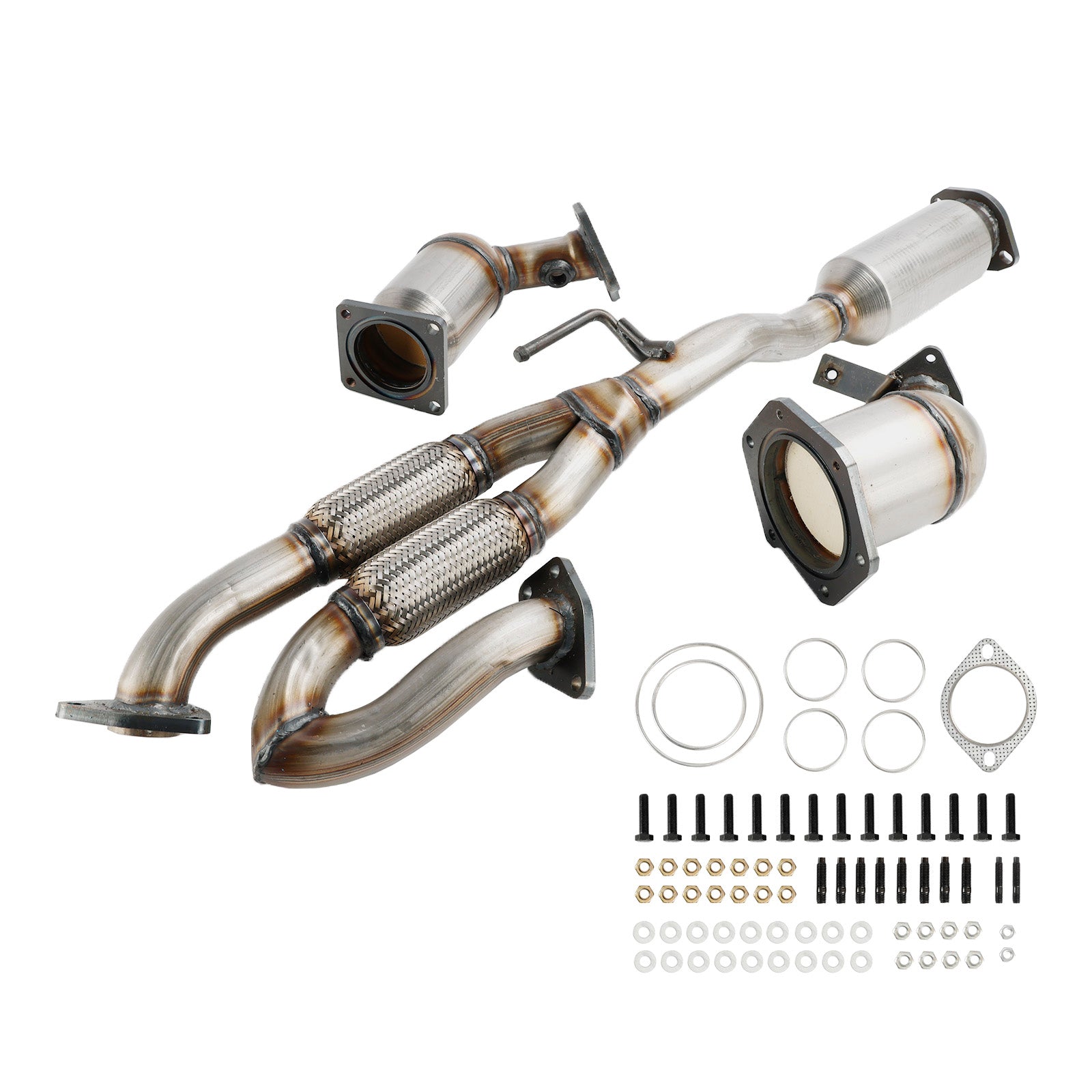 Nissan Maxima 3.5L 2009-2014 All Three Catalytic Converter Flex Y-Pipe