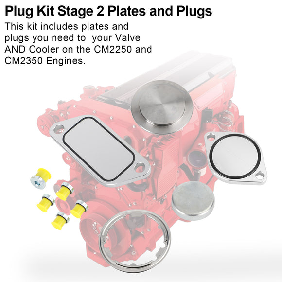 ISX 15 CM2250 CM2350 2010+ Plug Kit Stage 2 Plates and Plugs
