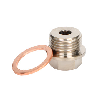1/8 Inch NPT to M18 x 1.5 Male Pressure Temperature Gauge Sender Adapter