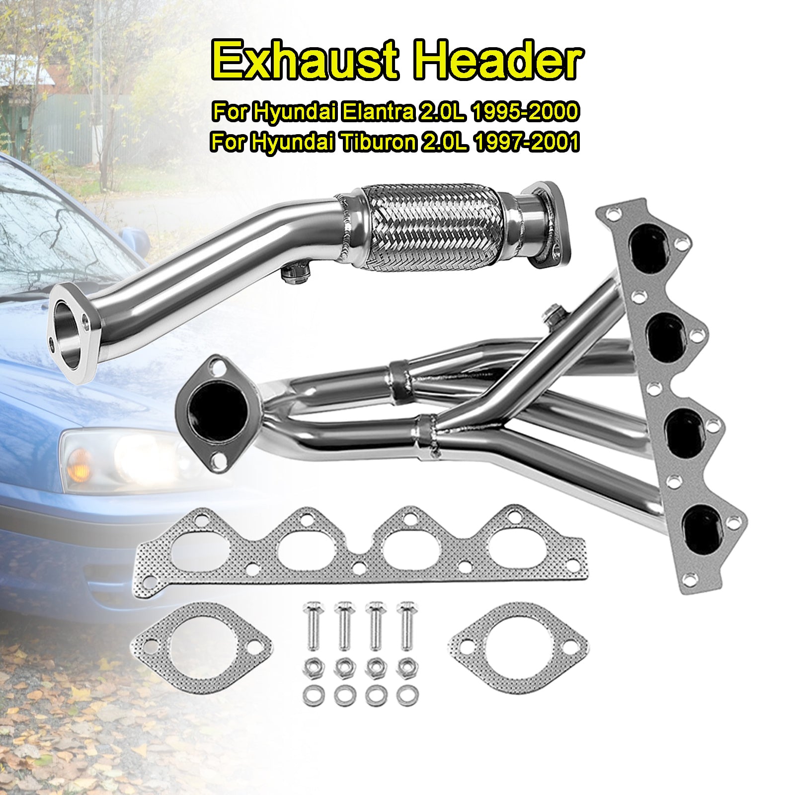 Hyundai 1997-2001 Tiburon 2.0L HDSHT97L4 Racing Manifold Exhaust Header