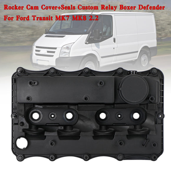 Ford Transit MK7 MK8 2.2 Rocker Cam Cover+Seals Custom Relay Boxer Defender 1717679 BK2Q6K271AK 1738747 1858445