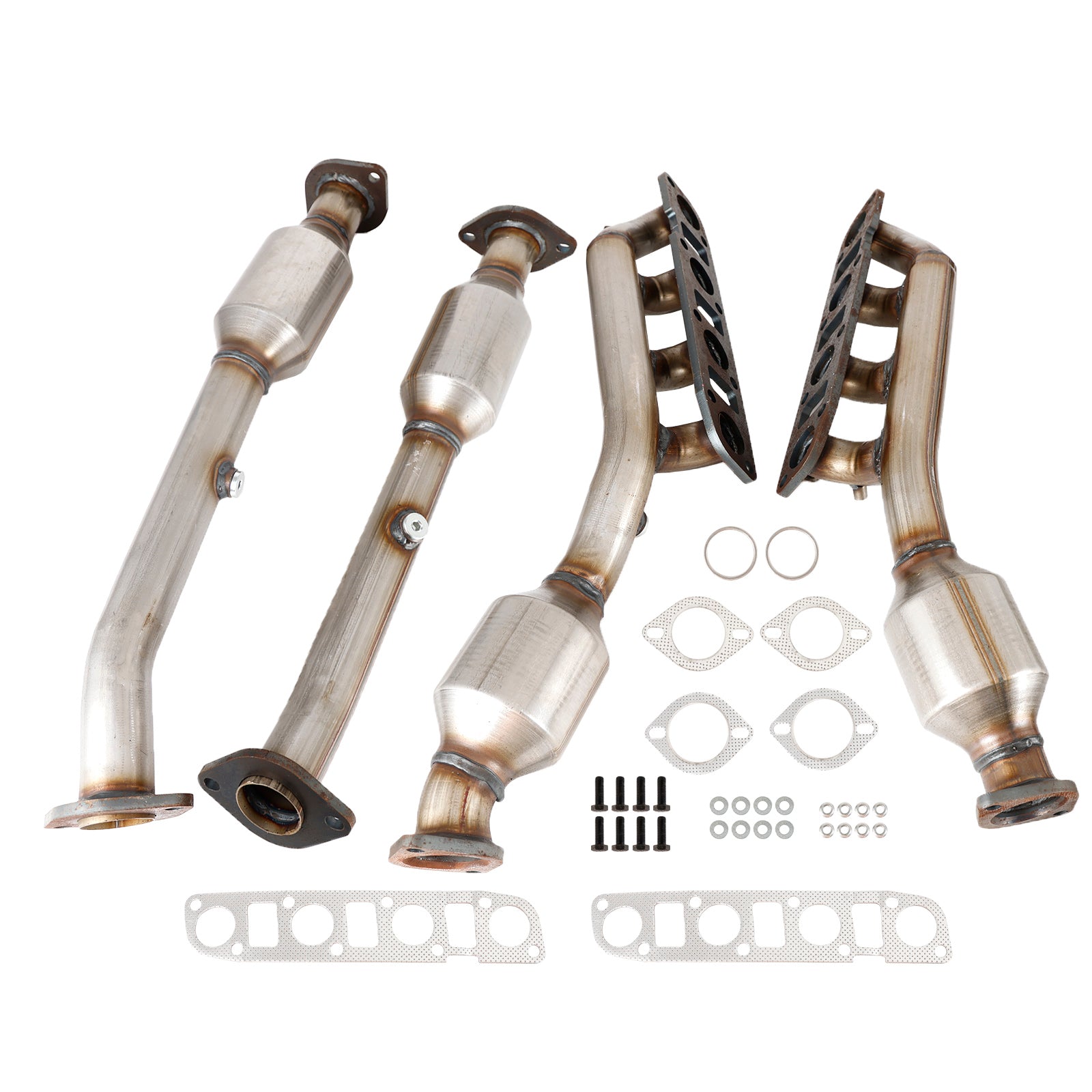 Nissan 2004-2015 Titan 5.6L 16478 16479 16488 16489 Manifold Catalytic Converters Front & Rear All 4