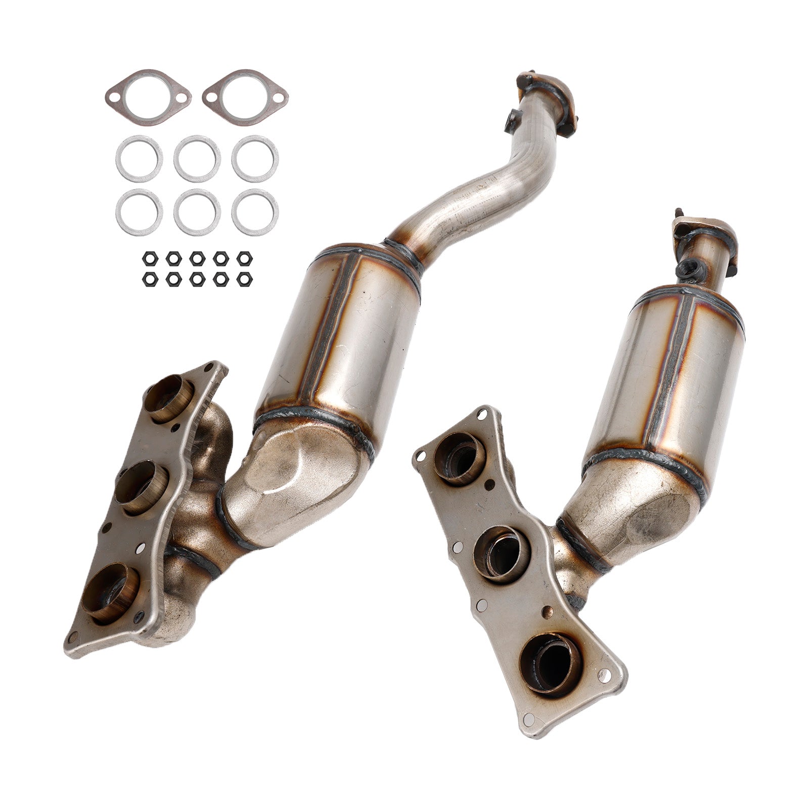 BMW 2007-2012 328i E90/E91/E92/E93 10H22-134 10H22-135 Pair Manifold Catalytic Converter