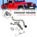 Jeep 1997-1999 Wrangler TJ 2.5L L4 Stainless Steel Manifold Header-7
