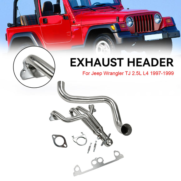 Jeep 1997-1999 Wrangler TJ 2.5L L4 Stainless Steel Manifold Header