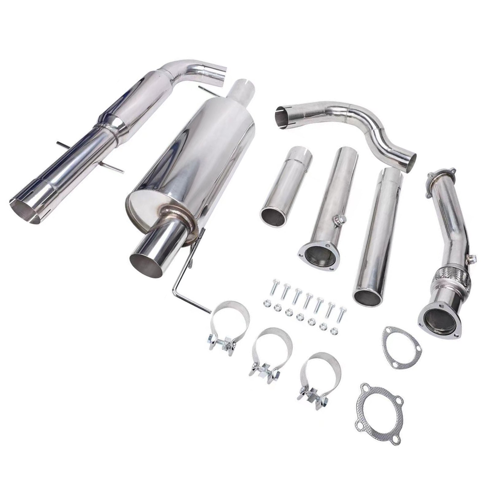 Volkswagen 1999-2005 Jetta A4 Typ 1J 1.8T 3" Catless Exhaust System + Downpipe