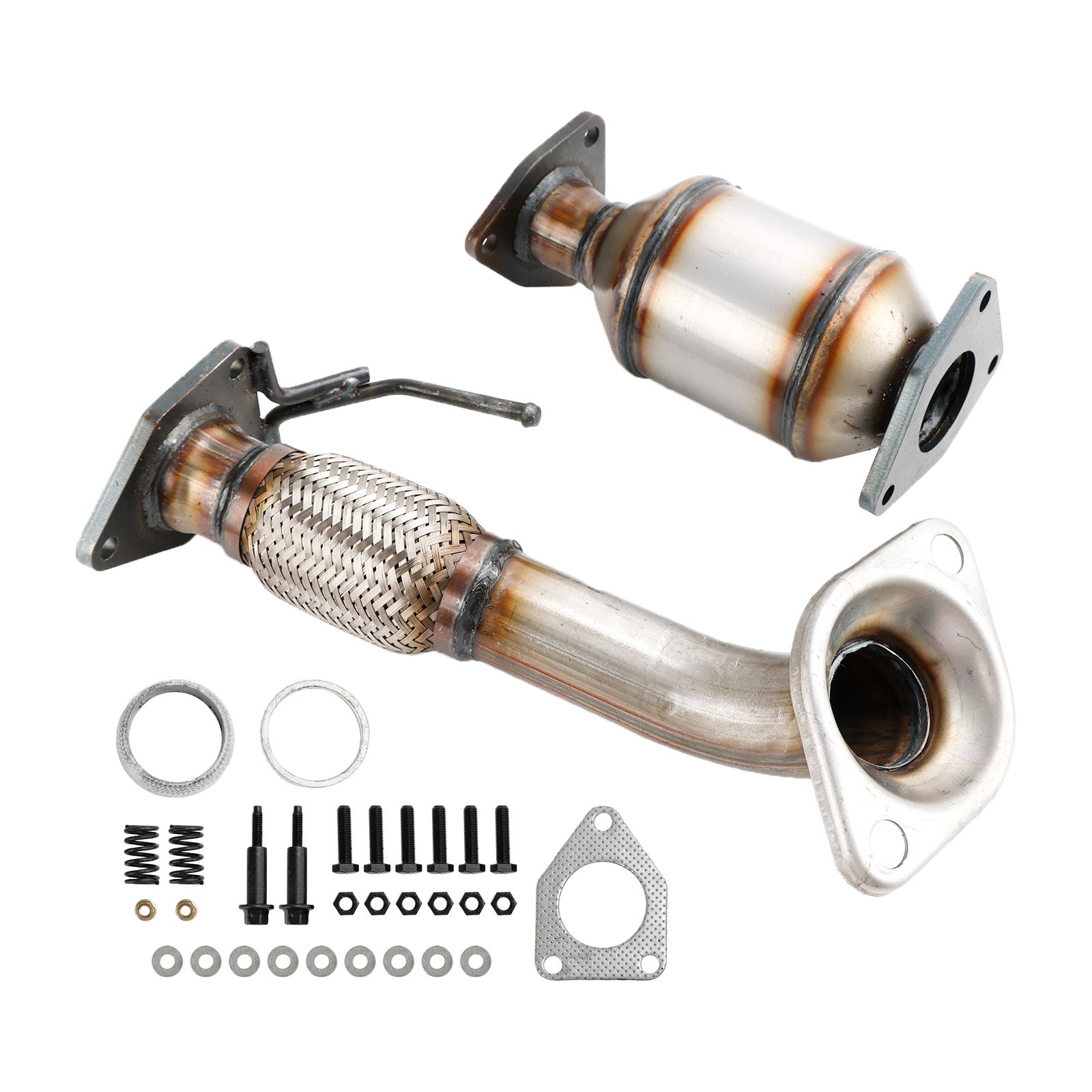 Honda 2008-2012 Accord 2.4L 642118 6H28175 Flex Pipe & Rear Manifold Catalytic Converter