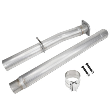 Ford 2008-2010 F250 F350 F450 6.4 Powerstroke Diesel 4" Exhaust DPF & Cat Delete Pipe