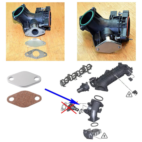 Kit de réparation et de remplacement du joint du refroidisseur EGR pour BMW N47N N47S1 2.0 D E90 91 92 F30 31