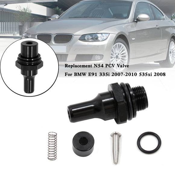 Replacement N54 PCV Valve For BMW E91 335i 2007-2010 535xi 2008 BLK