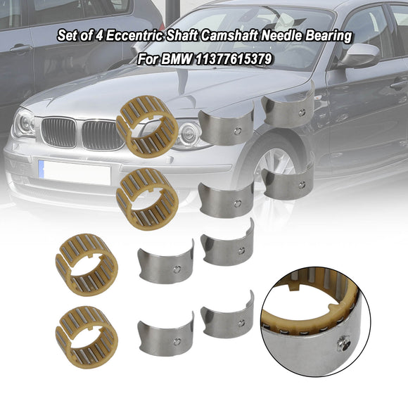 Set of 4 Eccentric Shaft Camshaft Needle Bearing for BMW 11377615379