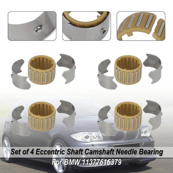 Set of 4 Eccentric Shaft Camshaft Needle Bearing for BMW 11377615379