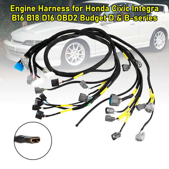Honda Civic Integra B16 B18 D16 OBD2 Budget D & B-series Engine Harness CNCH-OBD2-1