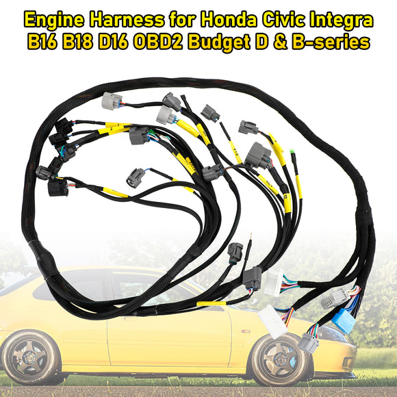 Honda Civic Integra B16 B18 D16 OBD2 Budget D & B-series Engine Harness CNCH-OBD2-1