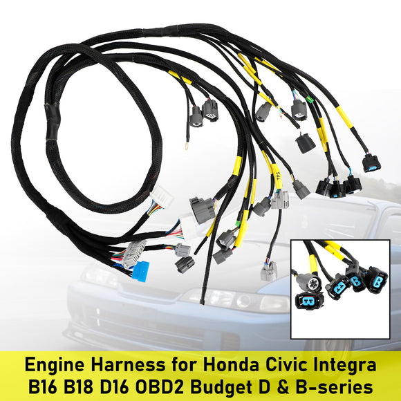 Honda Civic Integra B16 B18 D16 OBD2 Budget D & B-series Engine Harness CNCH-OBD2-1