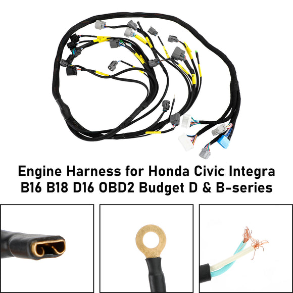 Honda Civic Integra B16 B18 D16 OBD2 Budget D & B-series Engine Harness CNCH-OBD2-1