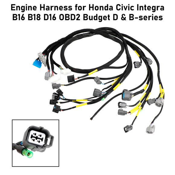 Honda Civic Integra B16 B18 D16 OBD2 Budget D & B-series Engine Harness CNCH-OBD2-1