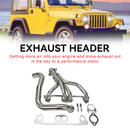 Jeep 1997-1999 Wrangler TJ 2.5L L4 Stainless Steel Manifold Header-2